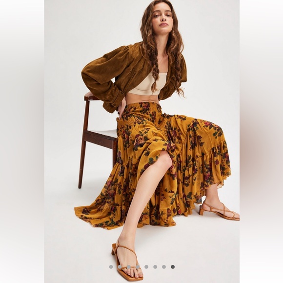 Free People Dresses & Skirts - NWT Free People Blooming Romance Set Goldenrod Combo XL
